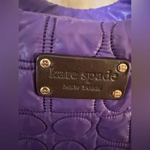 Kate Spade Purple Quilted Shoulder Bag - Picture 3 of 14